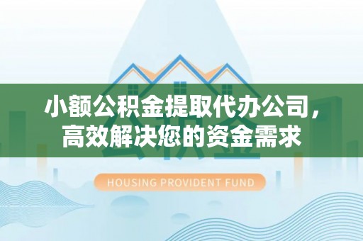 通川小额公积金提取代办公司，高效解决您的资金需求