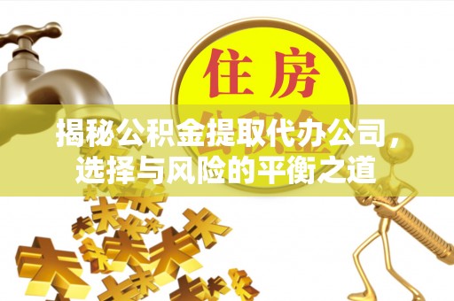 通川揭秘公积金提取代办公司，选择与风险的平衡之道