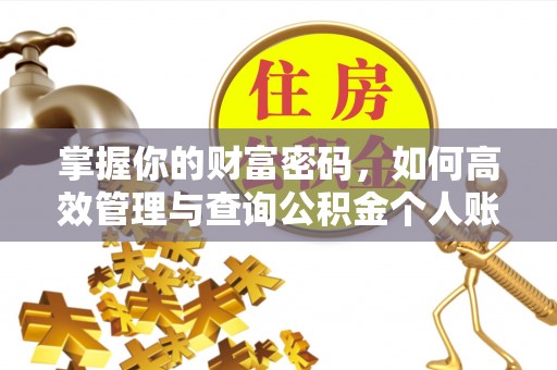 通川掌握你的财富密码，如何高效管理与查询公积金个人账户信息